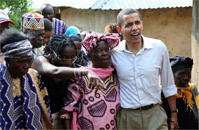 US- Präsident Barack Obama mit Kenias Frauen